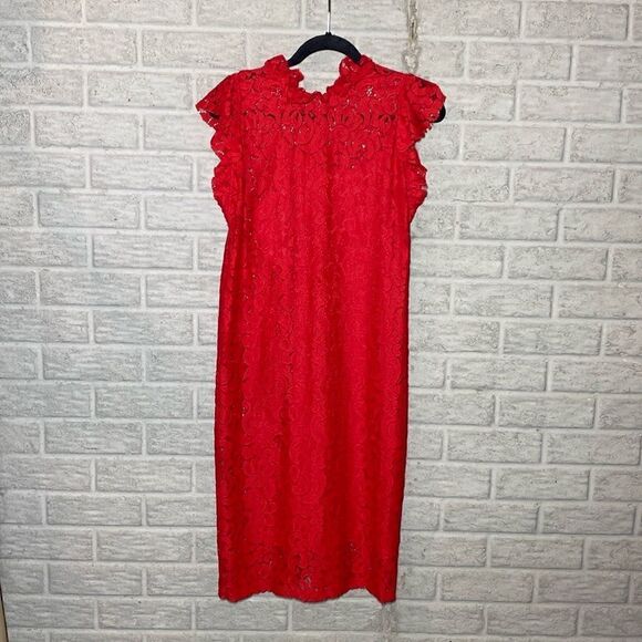 NWT MSRP $189 Alexia Admor Lace Sleeveless Sheath Dress - Picture 4 of 11